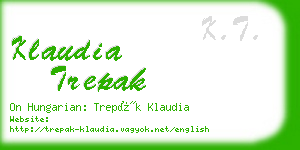 klaudia trepak business card